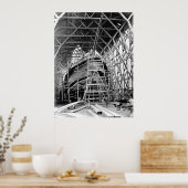 Poster Construction de goélette (Cuisine)