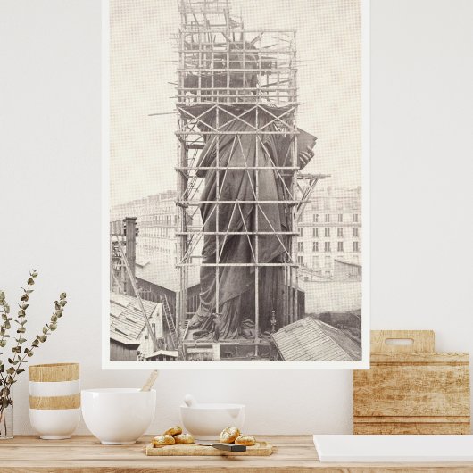 Poster Construction de la statue de la liberté (Cuisine)