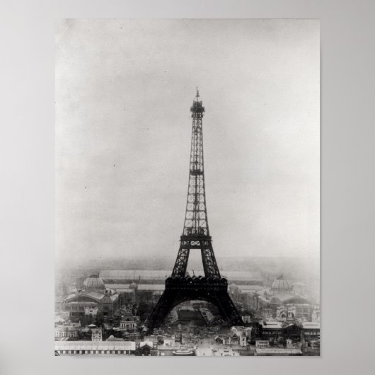 Poster Construction de la Tour Eiffel (Devant)