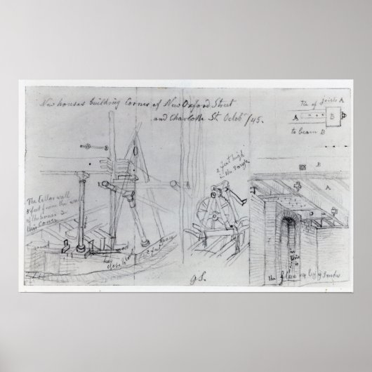 Poster Construction de nouvelles maisons (Devant)