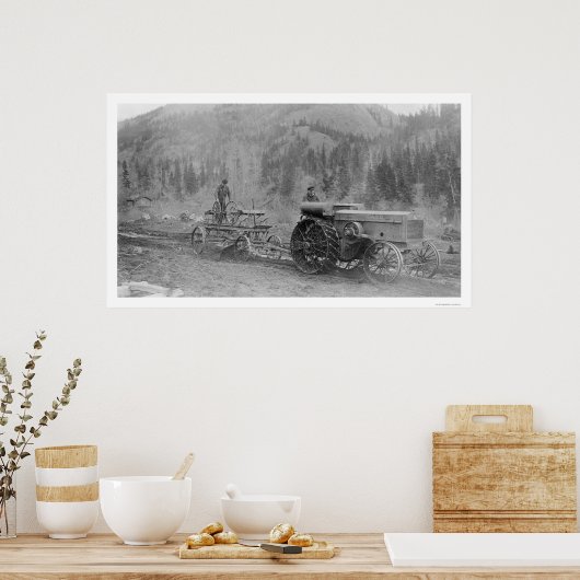 Poster Construction De Routes En Alaska 1916 (Cuisine)