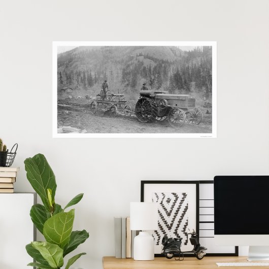 Poster Construction De Routes En Alaska 1916 (Bureau à domicile)