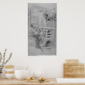 Poster Construction d'égouts à Bloomsbury, Londres, 1845 (Cuisine)