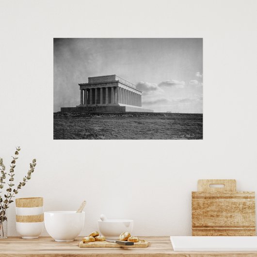 Poster Construction du monument commémoratif de Lincoln ( (Cuisine)