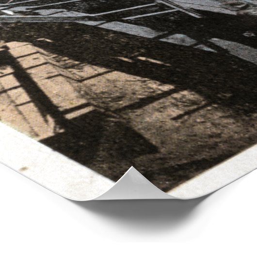 Poster Construction d'une scène de navire en acier (Coin)