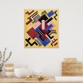 Poster Construction picturale, 1916 (Cuisine)