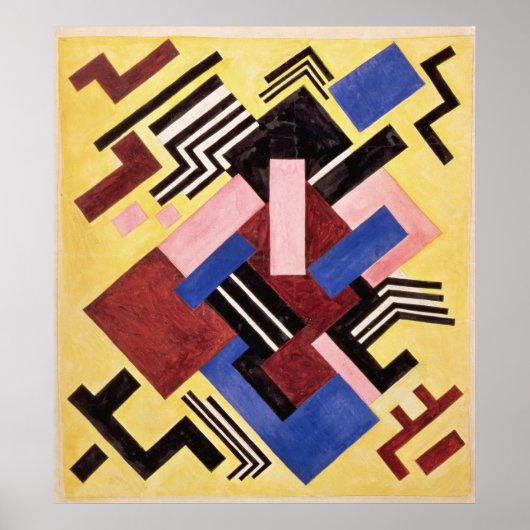 Poster Construction picturale, 1916 (Devant)