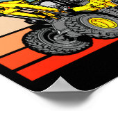 Poster Construction Vehicles Valentines Hearts Excavator  (Coin)