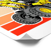 Poster Construction Vehicles Valentines Hearts Excavator  (Coin)