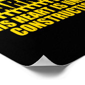 Poster Construction Warning Valentines Day Heart Under Co (Coin)