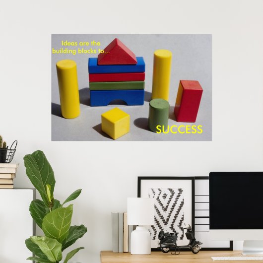 Poster Construire le succès par la dgallery (Bureau à domicile)