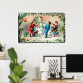 Poster Construire un bonhomme de neige c.1890 (Bureau à domicile)