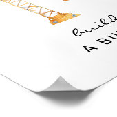 Poster Construire un Burger Construction panneau d'annive (Coin)