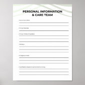 Poster Construire-un-journal des symptômes et des poussée (Devant)