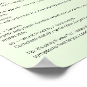 Poster Construire un journal des symptômes et des poussée (Coin)
