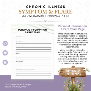 Poster Construire-un-journal des symptômes et des poussée