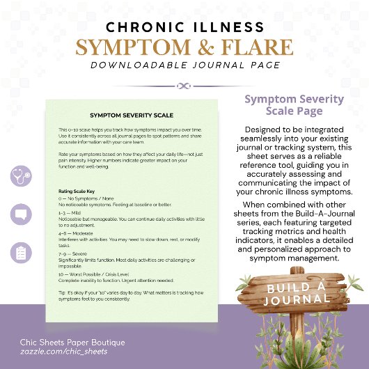 Poster Construire un journal des symptômes et des poussée