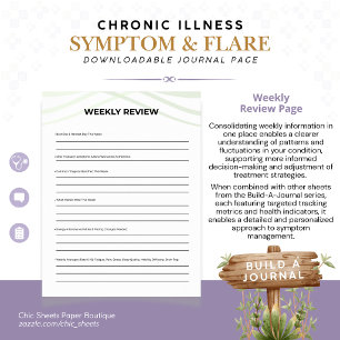 Poster Construire un journal des symptômes et des poussée