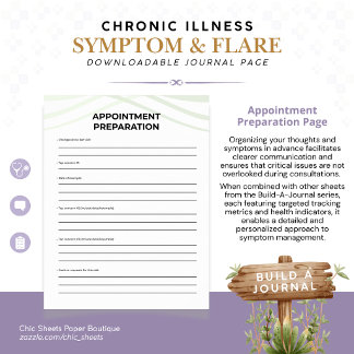 Poster Construire un journal des symptômes et des poussée