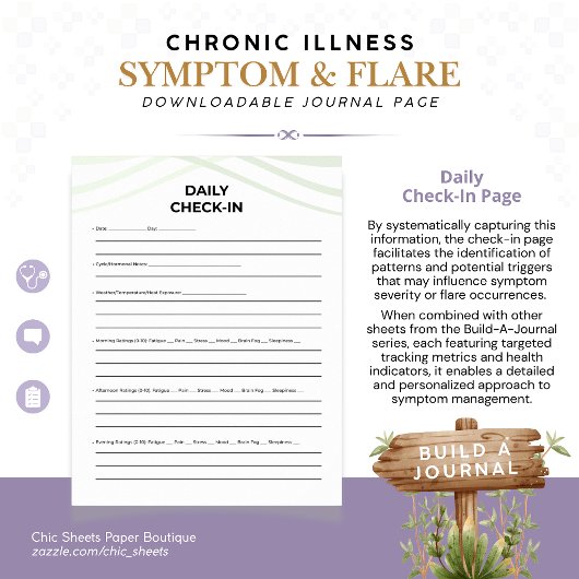 Poster Construire-un-journal des symptômes et des poussée