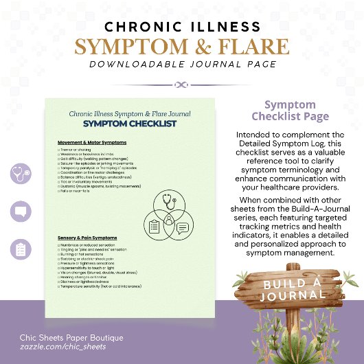 Poster Construire-un-journal des symptômes et des poussée