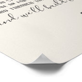 Poster Construisez cet amour de la base mariage anniver (Coin)