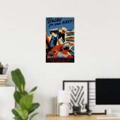 Poster Construisez pour votre marine (Bureau à domicile)