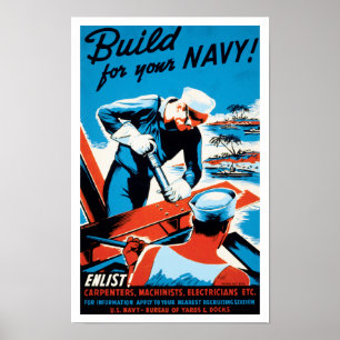 Poster Construisez pour votre marine