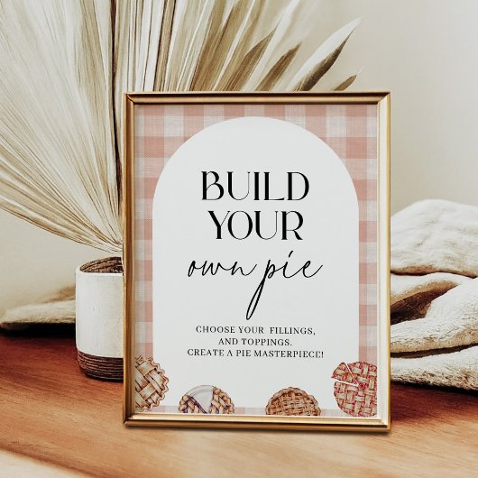 Poster Construisez Votre Propre Pie Cutie Pie Fête À Thèm