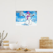 Poster Construisons un bonhomme de neige (Cuisine)