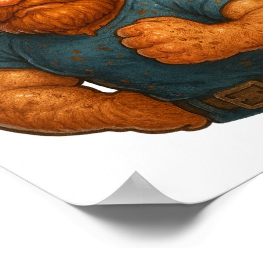 Poster Construit à partir de Grit - Imprimable 3D Wall Ar (Coin)