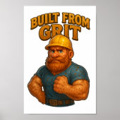 Poster Construit à partir de Grit - Imprimable 3D Wall Ar (Devant)