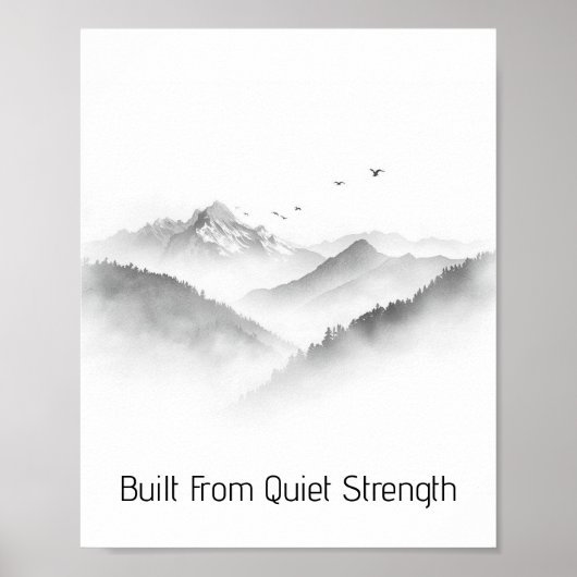 Poster Construit à partir d'une force tranquille (Devant)