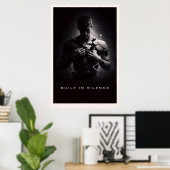 Poster Construit Dans le Silence - Puissance Silencieuse (Bureau à domicile)
