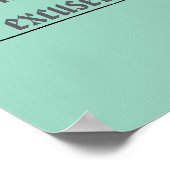 Poster Construit par l'Effort, Pas par les Excuses – Moti (Coin)