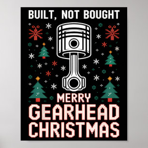 Poster Construite pas acheté Piston Funny Joyeux Tête d'e