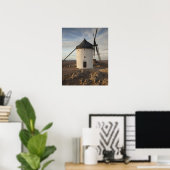 Poster Consuegra, antique La Mancha windmills (Bureau à domicile)