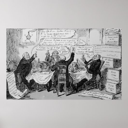 Poster Consultation sur le choléra au conseil central (Devant)