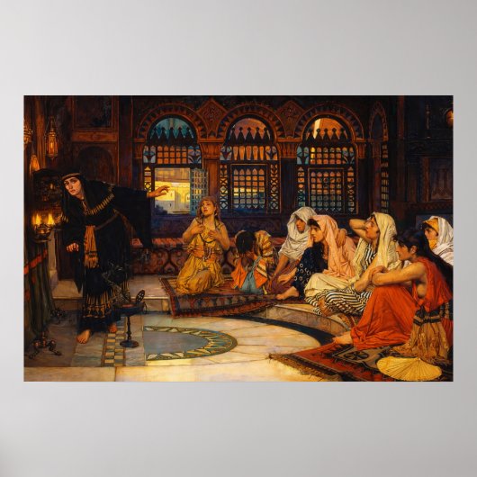 Poster Consulter l'Oracle par John William Waterhouse (Devant)