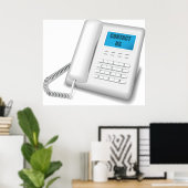 Poster Contactez-nous Téléphone (Bureau à domicile)