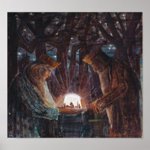 Poster Conte de fées des rois   Mikalojus Ciurlionis  