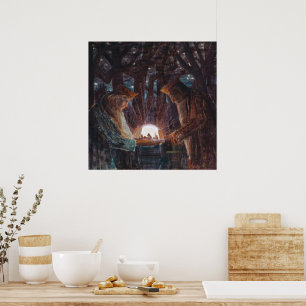 Poster Conte de fées des Rois Mikalojus Ciurlionis