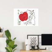 Poster Conte de fées Pomme (Bureau à domicile)