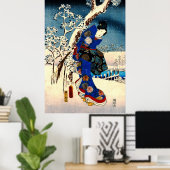 Poster Conte de Genji 1853 gauche (Bureau à domicile)