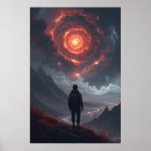 Poster Contemplation Cosmique Tourbillon de Feu (Devant)