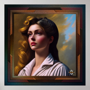 Poster Contempler l'avenir L'art conceptuel de l'IA par X