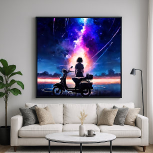 Poster Contempler les Cieux - Style d'Illustration Artist
