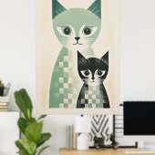 Poster contemporain (Bureau à domicile)