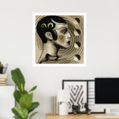 Poster Contemporain : Art Déco/Art Nouveau (Bureau à domicile)