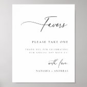 Poster Contemporain Chic Wedding Favor (Devant)